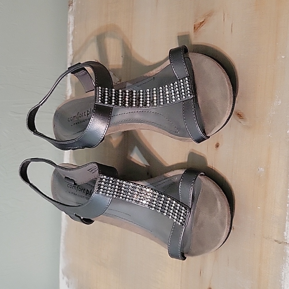 Strappy and sparkling wedges